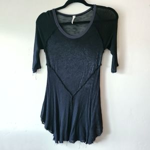 XS Black Sheer Top Free People Intimately